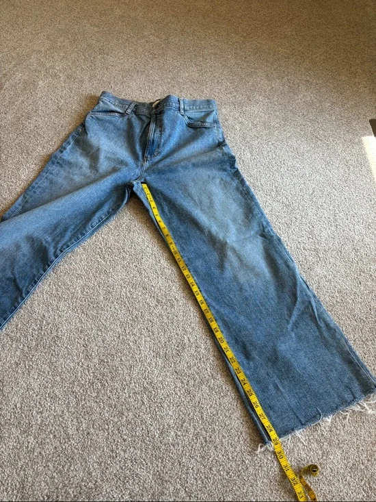 Favorite Daughter The Mischa Raw Hem Super High Waist Wide Leg Jeans - Picture 5 of 5